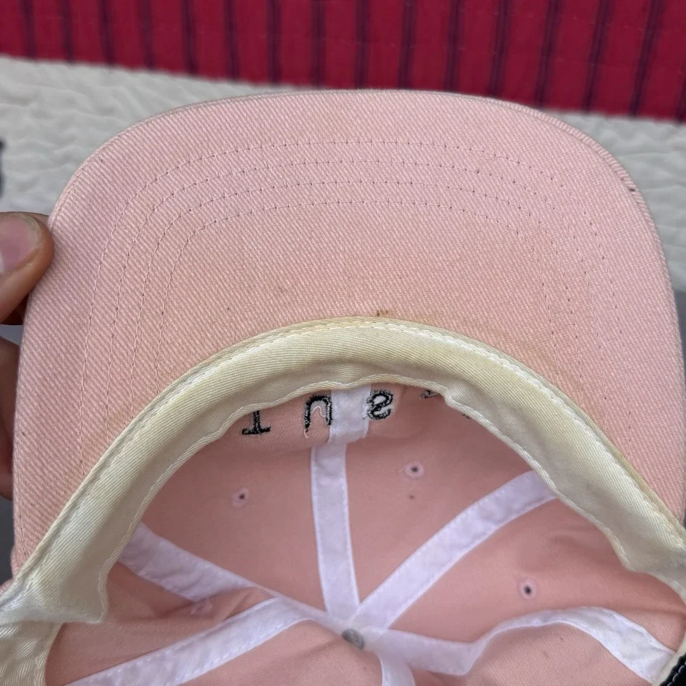 Stussy Pink Cotton Blend Baseball Cap OSFA Adjustable Strap Embroidered Logo Hat